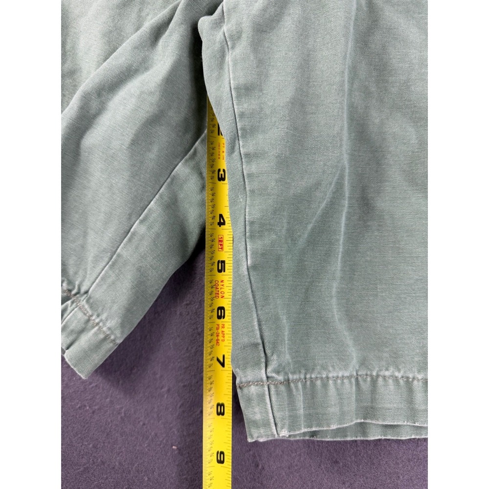 Vintage Chaps Mens Green Cargo Shorts Flat Front Utility Streetwear Outdoor 34 - Picture 5 of 5